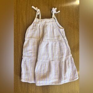 Kids Pastel Striped Cotton Dress